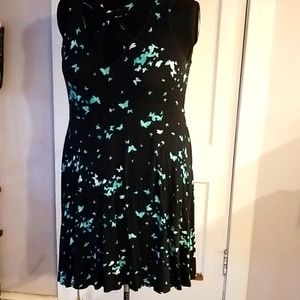 Torrid Sz 2 Strappy Butterfly Sleeveless Dress